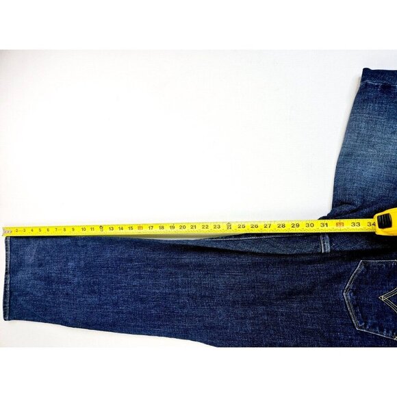 Levis Size 20W Womens Classic Straight 31" Inseam Blue Denim 5 Pocket Logo Jeans - Picture 9 of 14